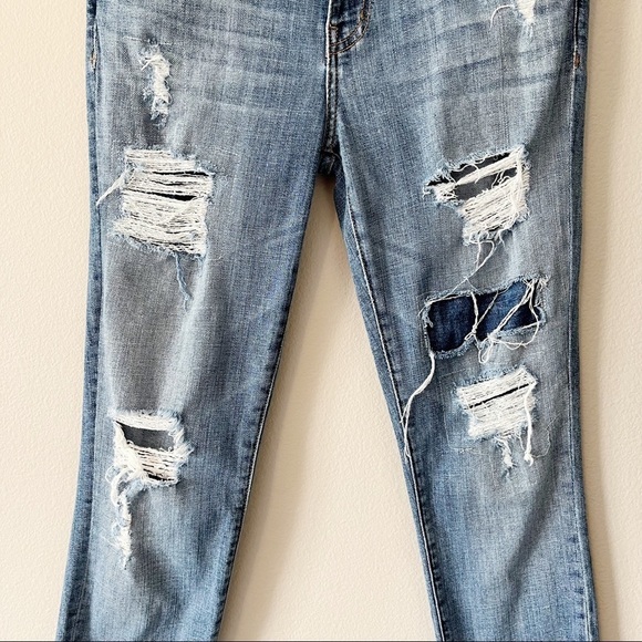 Current/Elliott The Stiletto Skinny Jeans Vintage NY Repair Medium Wash Size 27 - Picture 5 of 12